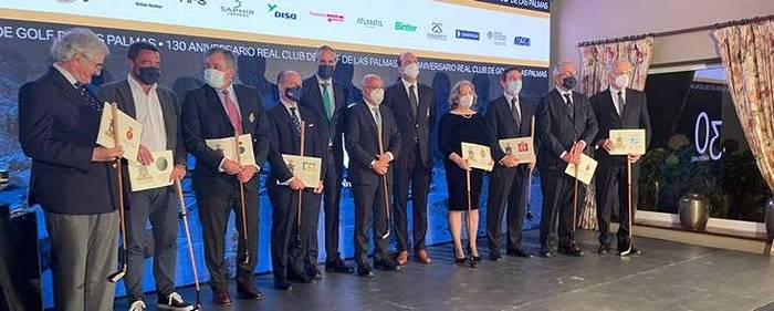 Homenaje en el Real Club de Golf de Las Palmas a las familias fundadoras, y a los clubes centenarios de España.