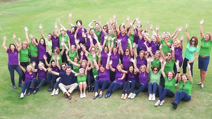 María Adela La Roche y Sylvia Feill, vencedoras del Torneo Match Ladies del Real Club de Golf de Tenerife.