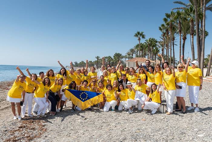 Las embajadoras de la Solheim Cup 2023 con Suzann Pettersen