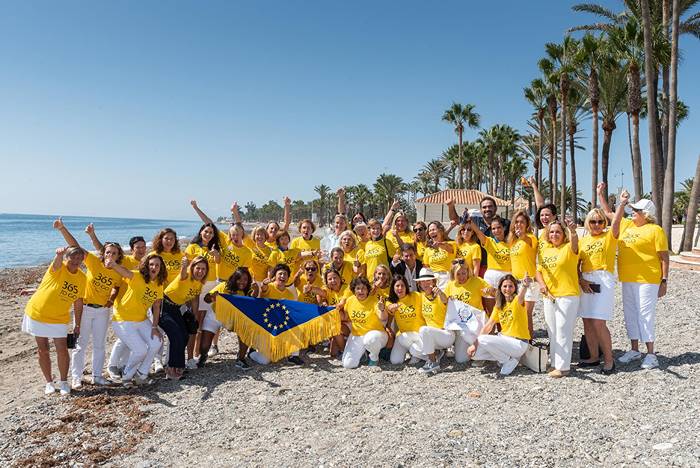 Las embajadoras de la Solheim Cup 2023 con Suzann Pettersen