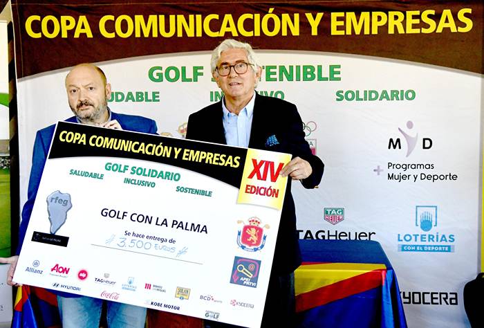 La RFEG se solidariza con La Palma promoviendo Golf y apoyando a las familias afectadas por la erupción del volcán Cumbre Vieja.