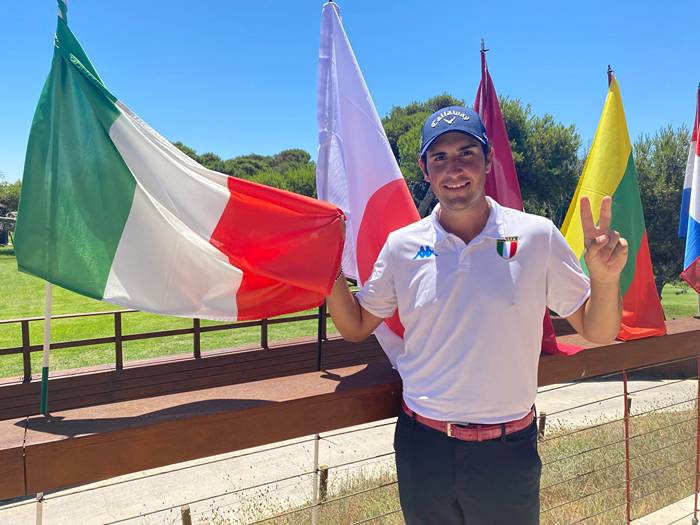Filippo Celli líder con -8 en el comienzo del Europeo Individual Masculino.