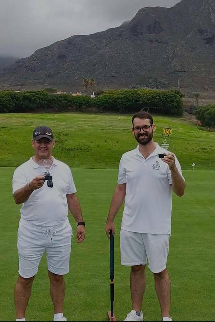 Juan Francisco González de Vera Campeón Oro y Juan Manuel Guedes Campeón Plata de la Copa Buenavista de Croquet.