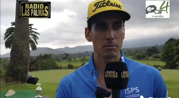 Entrevista a Rafa Cabrera-Bello en el Real Club de Golf de Las Palmas.