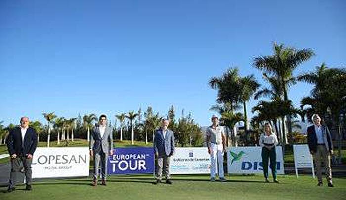 El presidente, Ángel Victor Torres, da la bienvenida al inicio del nuevo Canary Islands Swing, por European Tour.