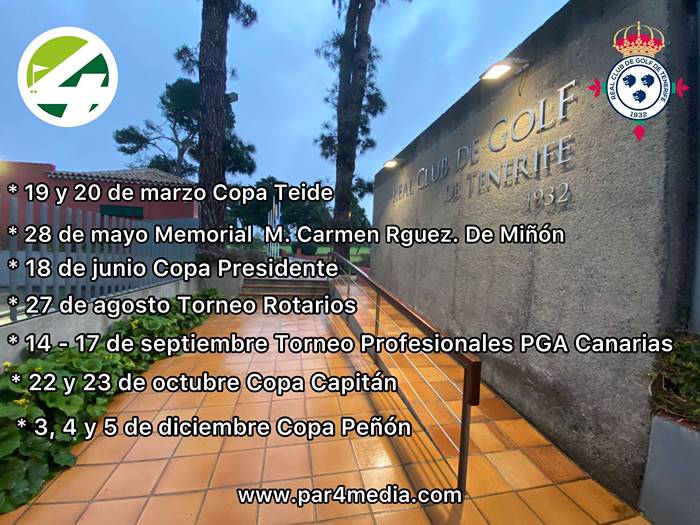 Los campos de Tenerife comienzan a publicar sus calendarios de competición para este 2022.