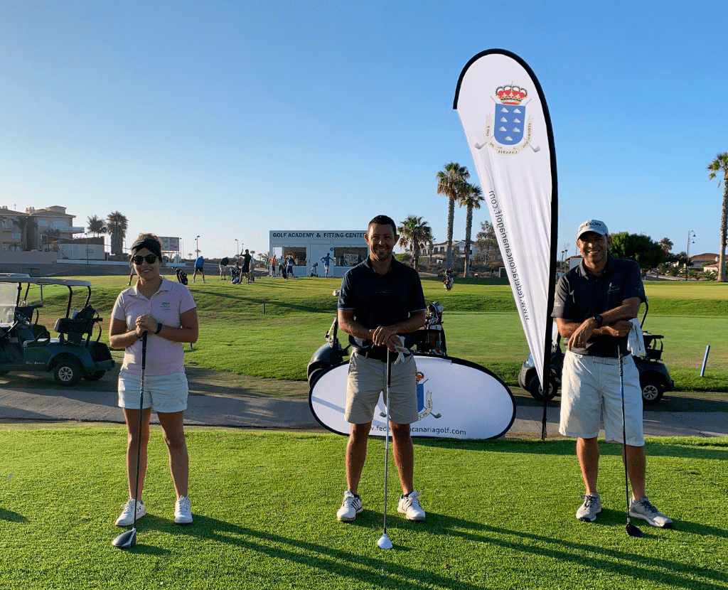 María Velázquez Morales y Glen Owen Davies ganadores del Torneo FCG de Amarilla Golf.