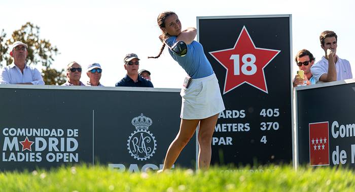 Cayetana Fernández vuela en el Comunidad de Madrid Ladies Open