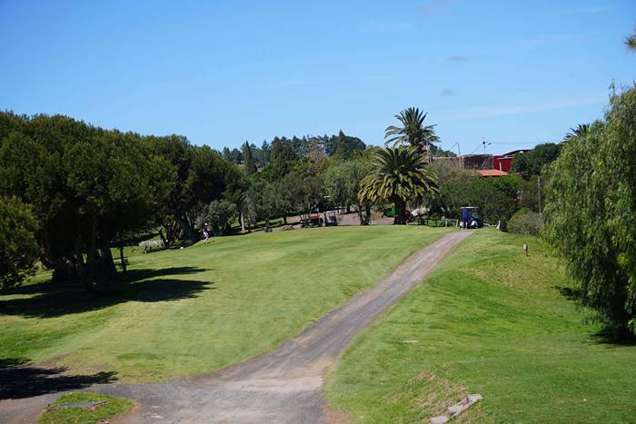 Jugamos el hoyo 10 del Real Club de Golf de Las Palmas.