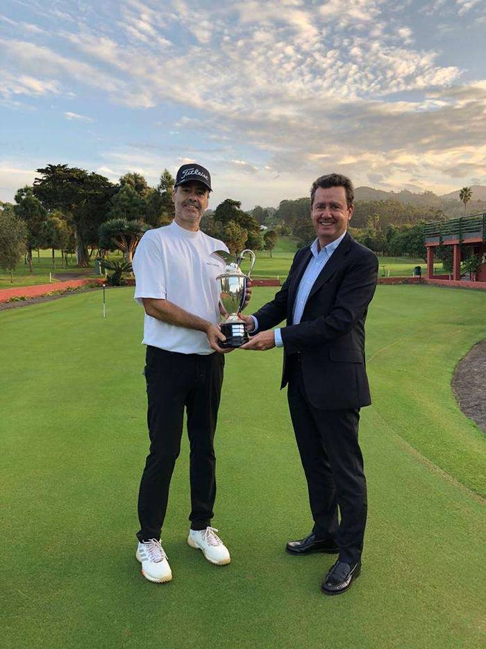 Alejandro Sans Díaz vencedor de la Copa Presidente del Real Club de Golf de Tenerife por 3/2