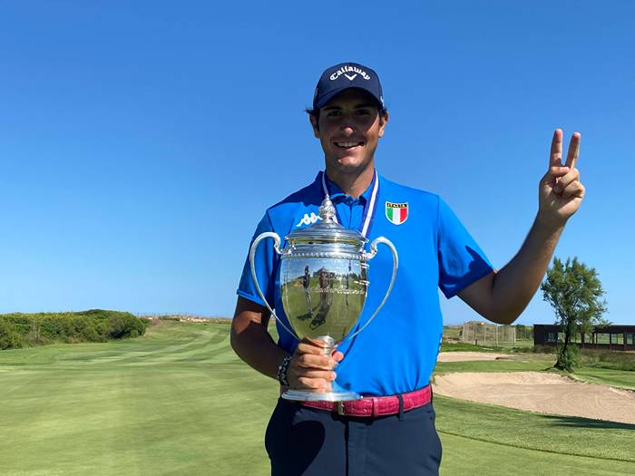 Filippo Celli, nuevo emperador de Europa Amateur de golf