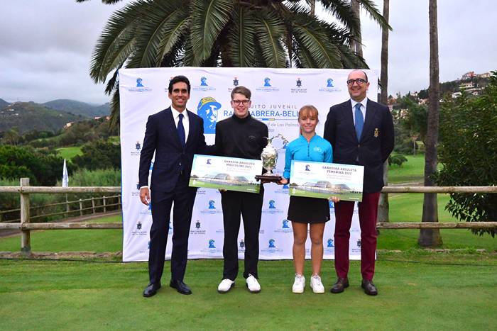 Keira González y Francisco Luis de Bethencourt  ganadores del IV Circuito Rafa Cabrera Bello