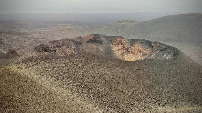 Lanzarote, siempre acompañada de César Manrique.