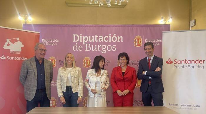 El Santander Golf Tour LETAS Burgos se presentó ayer en el Palacio Provincial de la Diputación