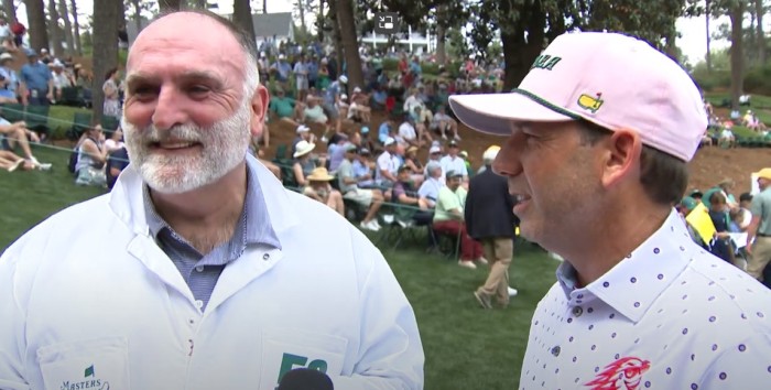  «Ha sido muy especial hacer de caddie A Sergio en Los Pares 3 de Augusta», José Andrés 