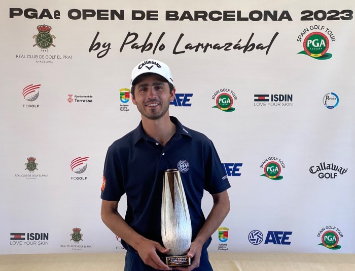 Javier Sainz logra en Barcelona su segunda victoria profesional  en el primer hoyo de play-off