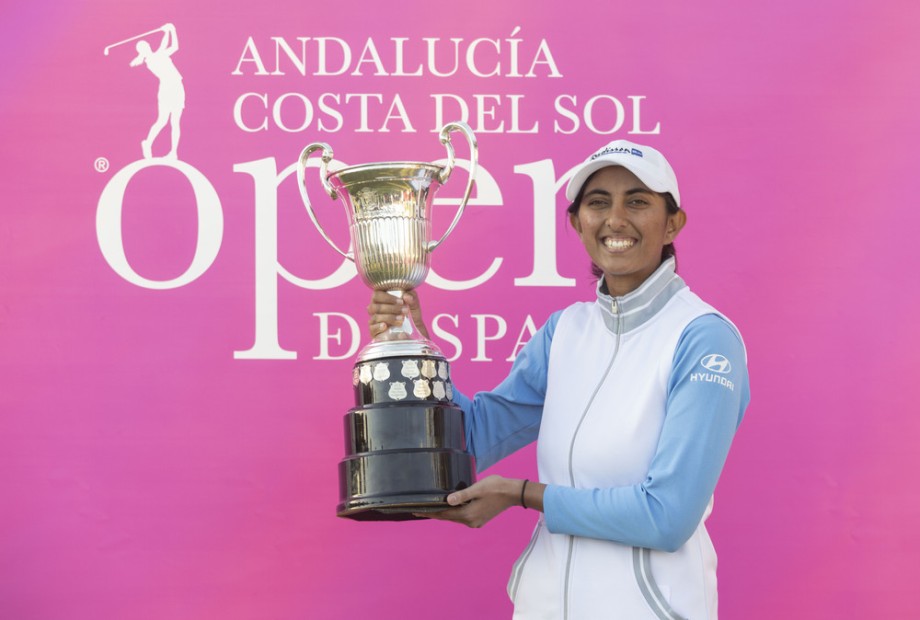 Aditi Ashok gana con brillantez el Andalucía Costa del Sol Open de España