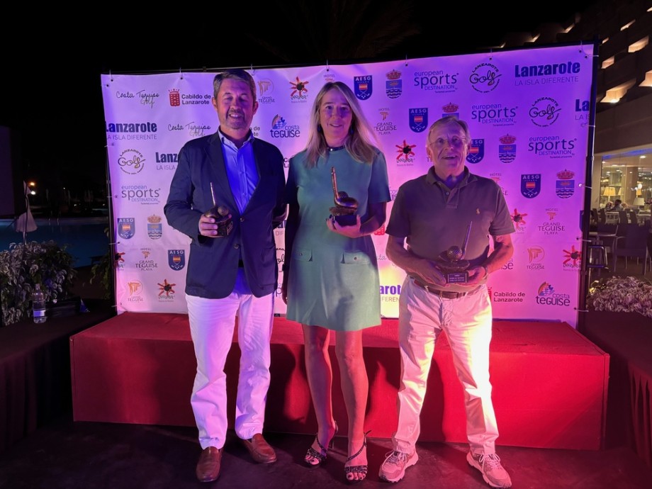 Máximo José Martínez  y Susana Segura ganadores la Gran Final del  XI Lanzarote Golf Tour AESGOLF 2023 – Destino Costa Teguise