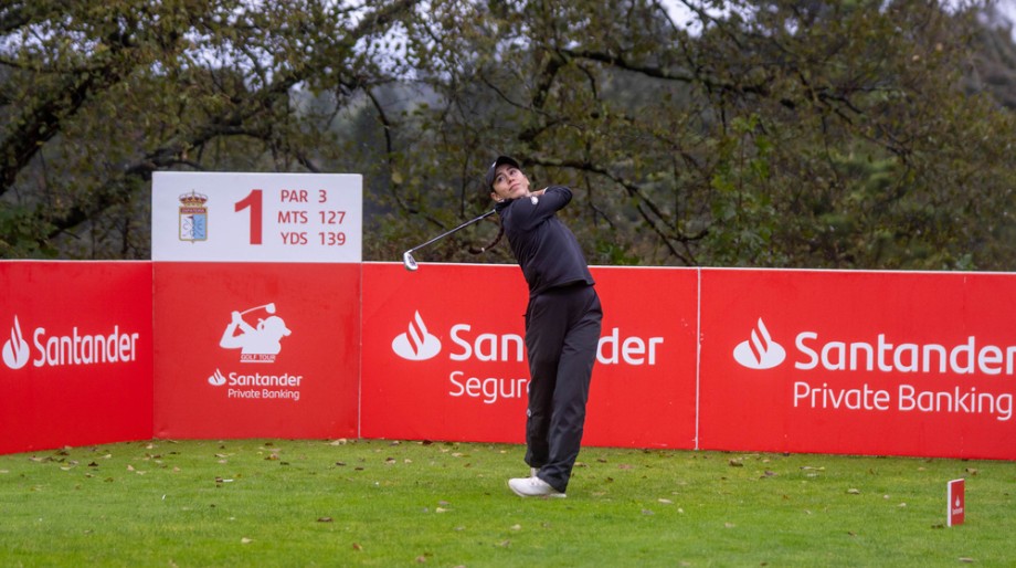 Melich y Gestsdottir comparten el liderato en una jornada marcada por la niebla en el Santander Golf Tour La Coruña