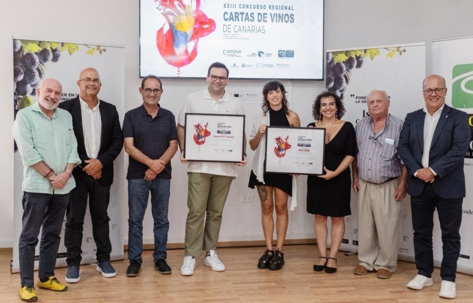 Los Restaurantes Char Fuego y Brasas y el Haydée galardonados en el XXIII Concurso Regional de Cartas de Vinos de Canarias