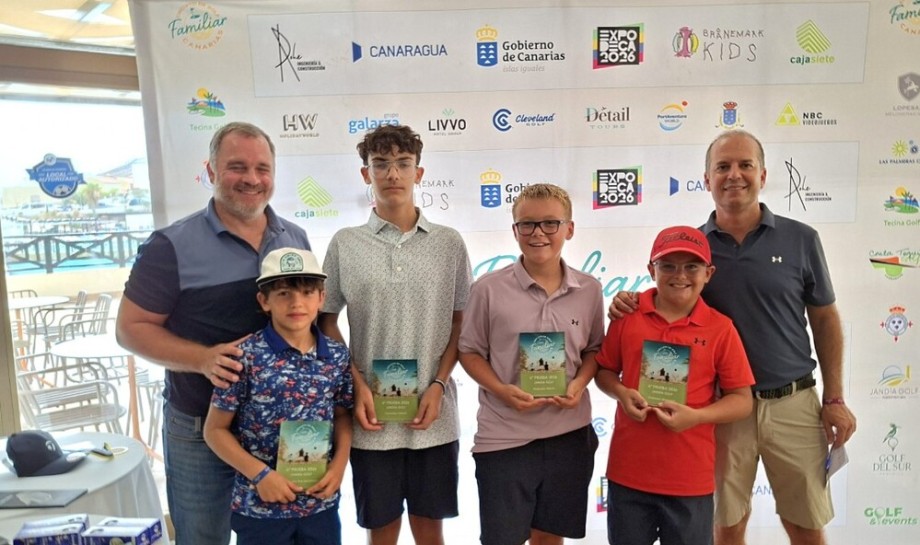 Joshua y Wayne Wesling se imponen en Jandía Golf, sexta parada del Circuito Familiar de Golf Canarias 2026