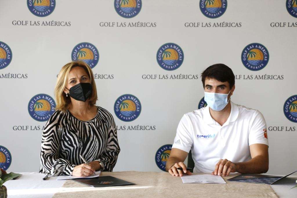 Firma patrocinio Golf Las Américas y Álvaro Hernández Cabezuela