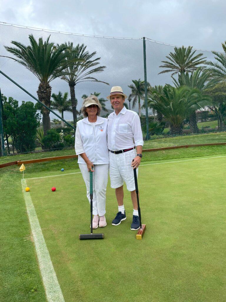 Eduardo Martínez de las Rivas y María Ángeles Alvear  II Campeonato de Canarias de Croquet 