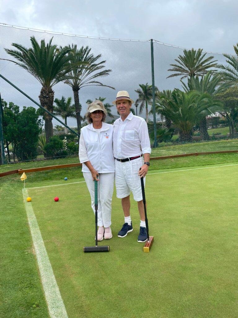 Eduardo Martínez de las Rivas y María Ángeles Alvear II Campeonato de Canarias de Croquet